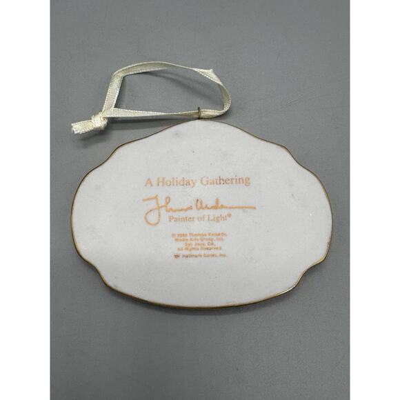 Vintage Hallmark Keepsake Ornament 2000 A Holiday Gathering Thomas Kinkade - Picture 4 of 7